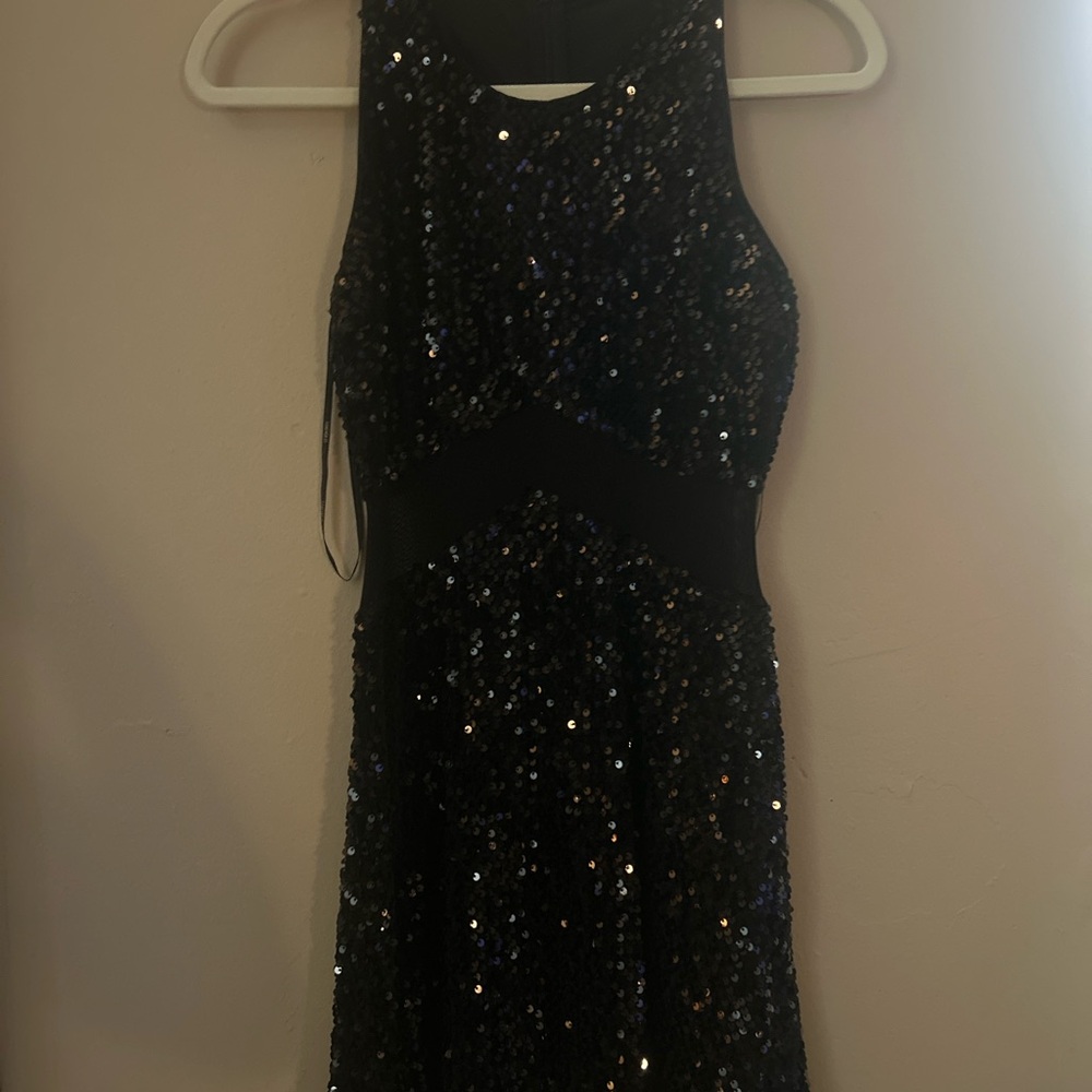 Forever 21 Black Halter Sheath Mini Dress
